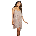 Ruffle Design Spaghetti Strap Dress for Women