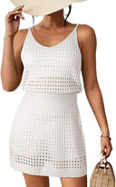 Chic Layered Crochet Dress for Women