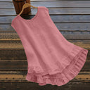Women's Summer Ruffle Dress in Airy Fabric