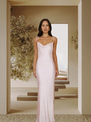 Chic Satin Maxi Dress with Adjustable Straps for Women