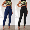 Women's High-Waisted Laced Jeans