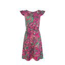 Chic Summer Dress with Playful Paisley Ruffles