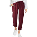 Women's Linen Pants with Elastic Waist and Pockets