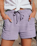 Stylish Women's Summer Shorts with Elastic Waist and Pockets