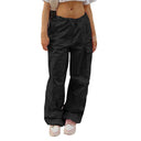 Women's Cargo Pants with Elastic Waist and Handy Pockets
