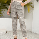 Chic Women's Leisure Pants with Stretchy Waistband