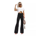High-Waisted Flared Jeans for Women - Stylish Fit