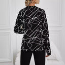 Geometric Print Women's Blouse Shirt