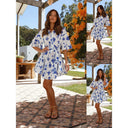 Chic Women's Shirt Dress with Belted Waist
