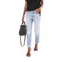 Chic Women's Distressed Jeans for Trendy Style
