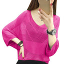 Chic Women's Knit Blouse - All-Season Style