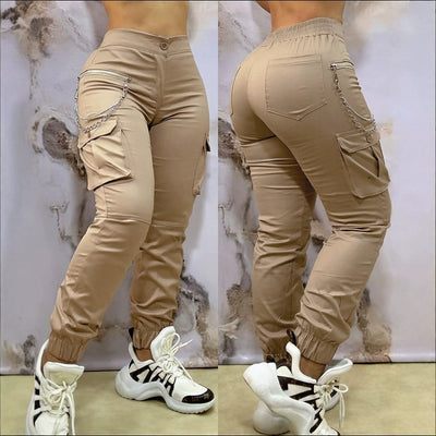 Stylish Women's Cargo Jogging Pants with Pockets