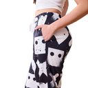 Chic Women's Graphic Print Trousers