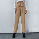 Chic High-Waisted Pants with Stylish Tie Belt
