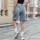 Trendy Women's Denim Shorts with Chic Design