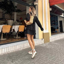 Chic Ruffle Detail Mini Dress for Women
