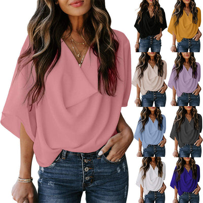 Chic Boat Neck Women's Blouse