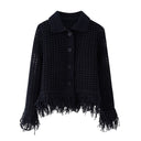 Chic Women's Knit Fringe Skirt