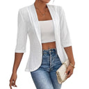 Women's Hole Pattern Blazer Jacket