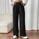 Women's High-Waisted Wide Leg Pants with Pockets