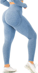 High-Quality Women's Fitness Leggings with Textured Design