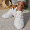 Women's Elastic Knit Sneakers with Supportive Insole