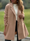 Chic Oversized Blazer with Double-Breasted Design