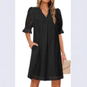 Floral Dress with Chic Cut-Out Design for Women