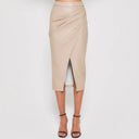 Vegan High-Waisted Wrap Skirt for Women