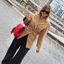 Chic Oversized Blazer Jacket with Button Accents