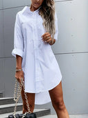 Chic Oversized Women's Shirt Dress
