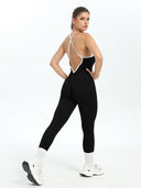 Racerback Women's Bodysuit with Sleek Seamless Design