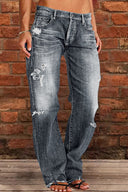 Chic Women's Loose-Fit Jeans - Vintage Style