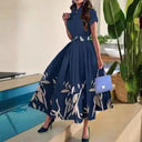 Floral Print Women's Maxi Dress with Stylish Silhouette