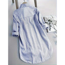 Chic Women's Striped Blouse Shirt