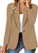 Chic Knitted Blazer for Women with Stylish Finish