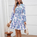 Floral Ruffle Women's Dress for Effortless Style