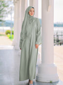 Floral Lace Trim Maxi Dress for Women