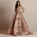 Glamorous Evening Dress with Sequins and V-Neck