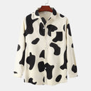 Chic Women's Long Sleeve Zebra Print Blouse
