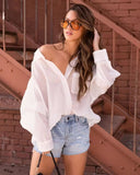 One-Shoulder Women's Blouse in Relaxed Style