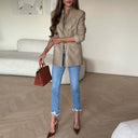 Chic Textured Blazer Jacket for Women