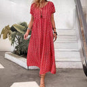 Floral Maxi Dress with Relaxed Waistline