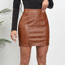 Stylish Women's Mini Skirt with Chic Slit Design