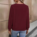 Chic Women's Long Sleeve V-Neck Blouse