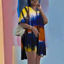 Trendy Tie-Dye Women's Summer Tunic Dress