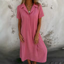Chic Women's Button-Down Shirt Dress