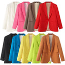 Chic Blazer with Unique Cut and Pockets