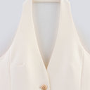 Chic Sleeveless Blazer Vest for Women