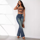 Chic High-Waisted Flared Jeans for Women